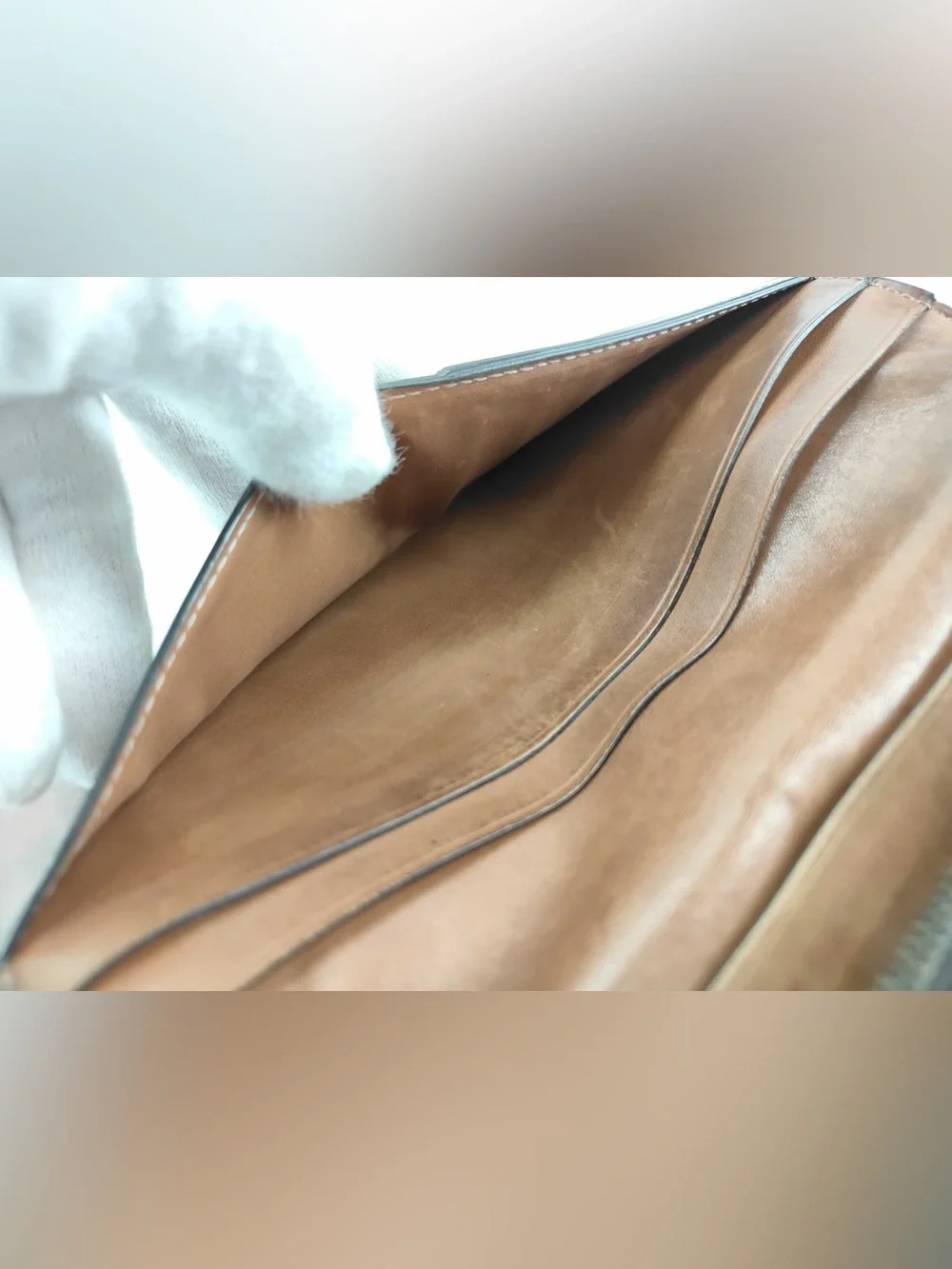 Berluti Paris Embossed Leather Long Wallet - Tan